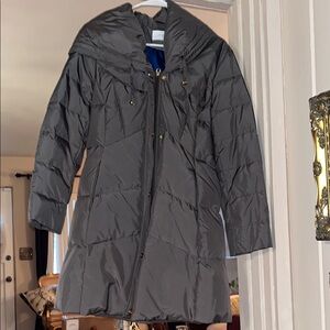 Tahari Charcoal Puffer Jacket